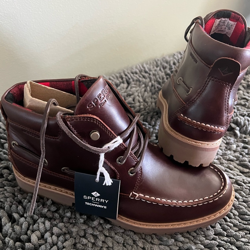 NEW Men's Sperry A/O Lug Chukka Leather Boot Amaretto
